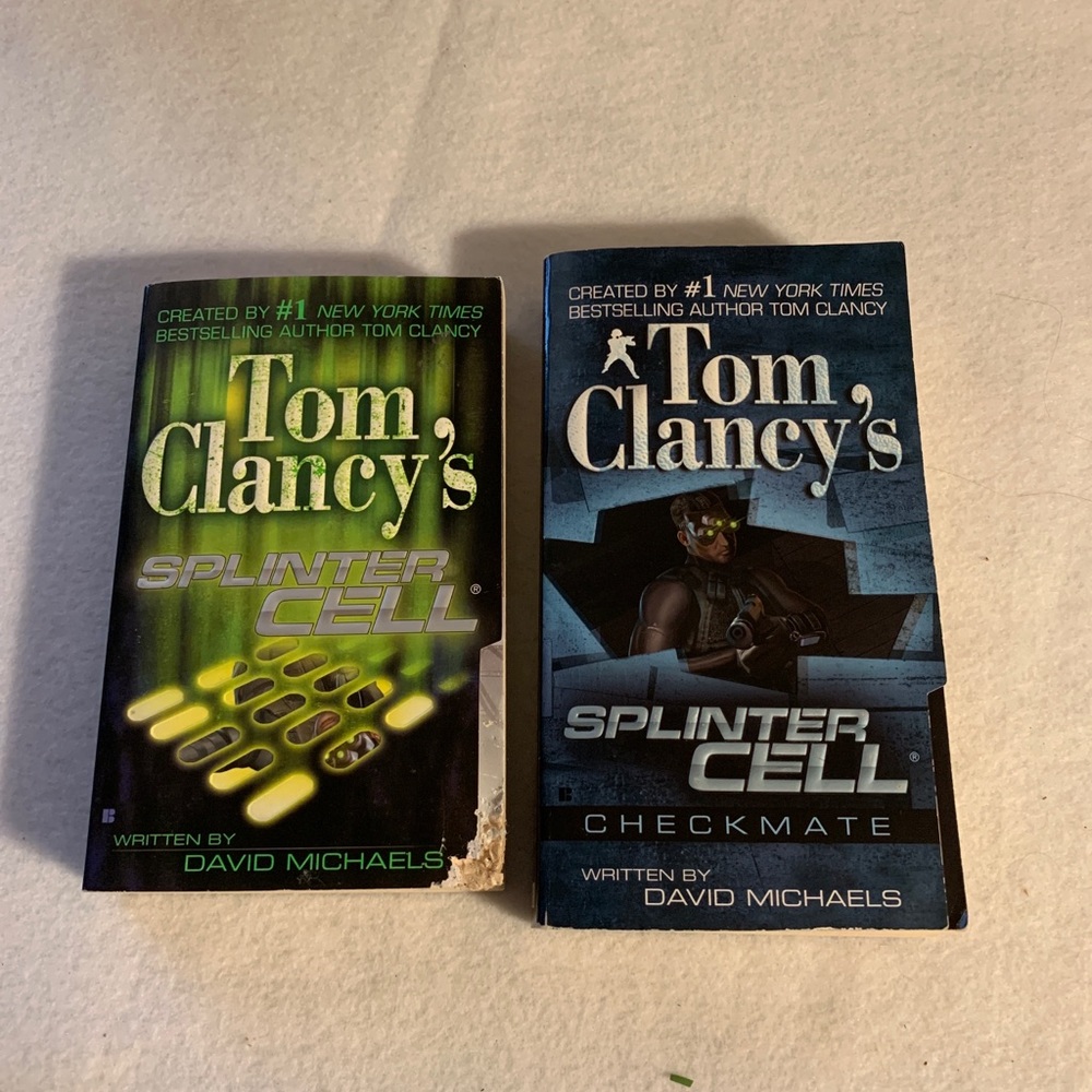 (2) Tom Clancy's Splinter Cell Books Splinter Cell And Checkmate David Mchaels